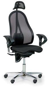 Krzesło biurowe EXETER NET, czarne