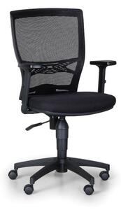 Krzesło biurowe VENLO, czarne