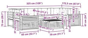 Zestaw mebli ogrodowych z litego drewna akacjowego z poduszkami - nowoczesny i stylowy design