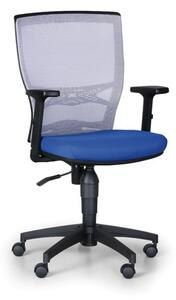 Krzesło biurowe VENLO, szare / niebieske
