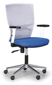 Krzesło biurowe HAAG, szare/niebieske