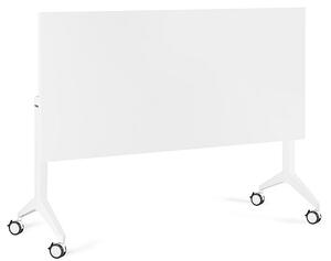 Biurko z kółkami i białym blatem Yumi S 150x70 cm