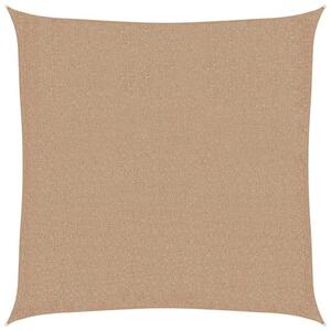 Żagiel przeciwsłoneczny, 160 g/m², kolor taupe, 3x3 m, hdpe