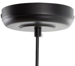 Lampa wisząca 3 żarówki industrialny design oświetlenie sufitowe czarna Bogna Beliani