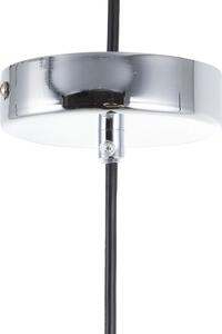 Lampa sufitowa wisząca gipsowa szara 1 klosz okrągły dzwon minimalistyczna Lambro Beliani