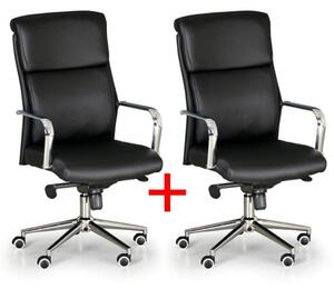 Krzesło biurowe VIRO 1+1 GRATIS, czarne