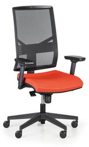 Krzesło biurowe OMNIA, pomarańczowe