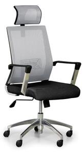 Krzesło biurowe ELITE NET, szary/czarny