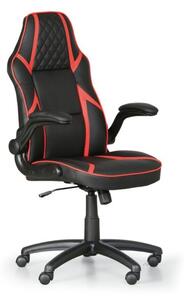 Krzesło biurowe GAME, czarny/czerwone
