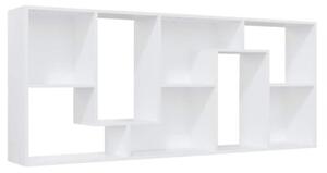 Regał na książki, biały, 67x24x161 cm, materiał drewnopochodny