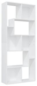 Regał na książki, biały, 67x24x161 cm, materiał drewnopochodny