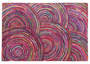 Nowoczesny dywan bawełniany wielokolorowy geometryczny 160 x 230 cm Kozan Beliani
