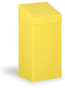Kosz metalowy na śmieci segregowane, 45 l, żółty