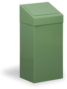 Kosz metalowy na śmieci segregowane, 45 l, zielony