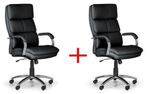 Krzesło biurowe STAIRS 1+1 GRATIS, czarny