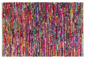 Dywan prostokątny boho design 140 x 200 cm ręcznie tkany wielokolorowy Bafra Beliani