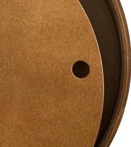 Okrągły stolik kawowy ze zdejmowanym blatem z ciemnego drewna Oregon Beliani