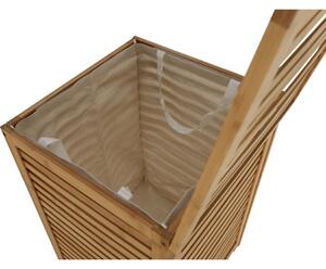 Lakierowany kosz bambusowy na pranie Basket