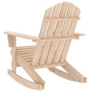 Ogrodowy fotel bujany adirondack, lite drewno jodłowe