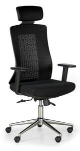 Krzesło biurowe EDEN, czarno/czarne