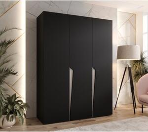 Szafa uchylna otwierana Piano 1 150 wys. 202 cm czarny + u. kaszmir