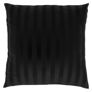 Poszewka na poduszkę Stripe czarny, 40 x 40 cm