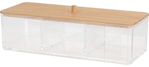 Organizer kosmetyczny Bamboo Eleganza, 23 x 9,5 x 6,5 cm