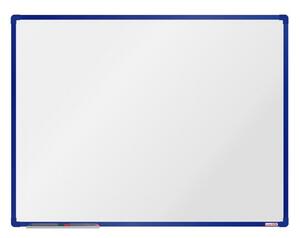 Biała magnetyczna tablica do pisania boardOK 1200 x 900 mm, niebieska rama