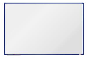 Biała magnetyczna tablica do pisania boardOK 1800 x 1200 mm, niebieska rama