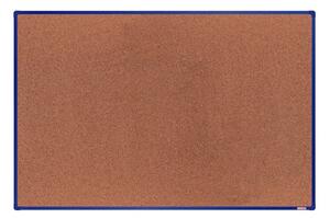 Tablica korkowa BoardOK w ramie aluminiowej, 1800 x 1200 mm, niebieska rama
