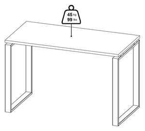 Biurko loft na płozach Sign 120 jackson hickory/biały mat