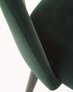 Tapicerowane krzesło K384 - ciemnozielony
