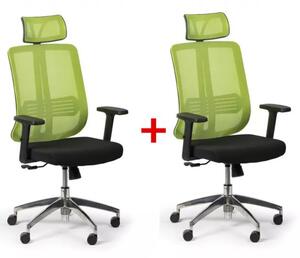 Krzesło biurowe Cross 1 + 1 GRATIS, zielony