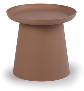 Plastikowy stolik kawowy FUNGO średnica 500 mm, ceglasty