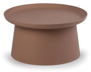 Plastikowy stolik kawowy FUNGO średnica 700 mm, ceglasty