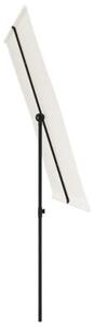 Parasol ogrodowy na aluminiowym słupku, 2x1,5 m, piaskowy