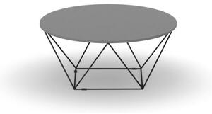 Okrągły stół konferencyjny WIRE, blat średnica 1050 mm, grafitowy