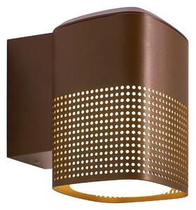 Zewnętrzna Lampa Nordlux, Sidara, ściemnialny, brąz rdzawy, balkon, aluminium, nowoczesny