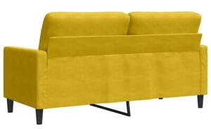 Sofa 2-osobowa, Å¼Ã³Åta, 140 cm, tapicerowana aksamitem