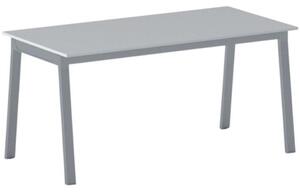 Stół PRIMO BASIC z szarosrebrnym stelażem, 1600 x 800 x 750 mm, szary