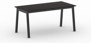 Stół PRIMO BASIC z czarnym stelażem, 1600 x 800 x 750 mm, wenge