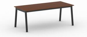 Stół PRIMO BASIC z czarnym stelażem, 2000 x 900 x 750 mm, czereśnia