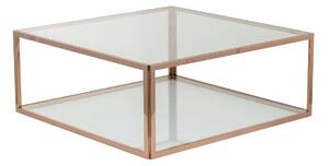Stolik Qube rose gold 100x100x40cm