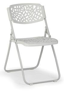 Krzesło składane METRIC, białe