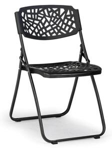 Krzesło składane METRIC, czarne