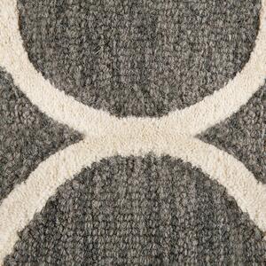 Wełniany dywan prostokątny 160 x 230 cm marokańska koniczyna szary Yalova Beliani