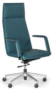 Krzesło biurowe LITE, niebieskie