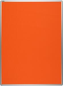 Tablica tekstylna ekoTAB w aluminiowej ramie 1200 x 900 mm, pomarańczowa