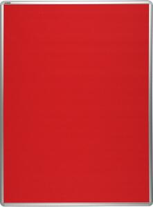 Tablica tekstylna ekoTAB w aluminiowej ramie, 2000 x 1200 mm, czerwona