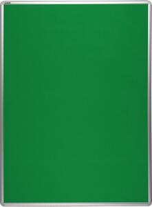 Tablica tekstylna ekoTAB w aluminiowej ramie, 900 x 600 mm, zielona